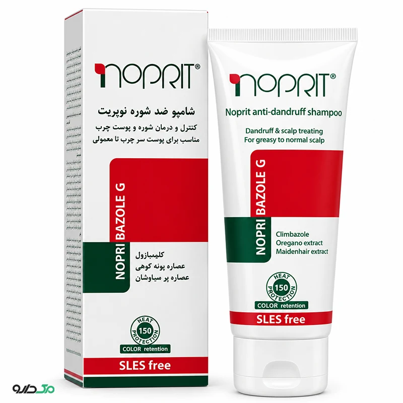 شامپو ضد شوره موی چرب نوپری بازول جی نوپریت